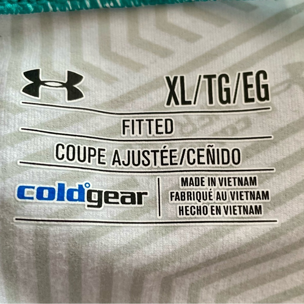 Under Armour Teal and White Long Sleeve Top - Picture 5 of 14